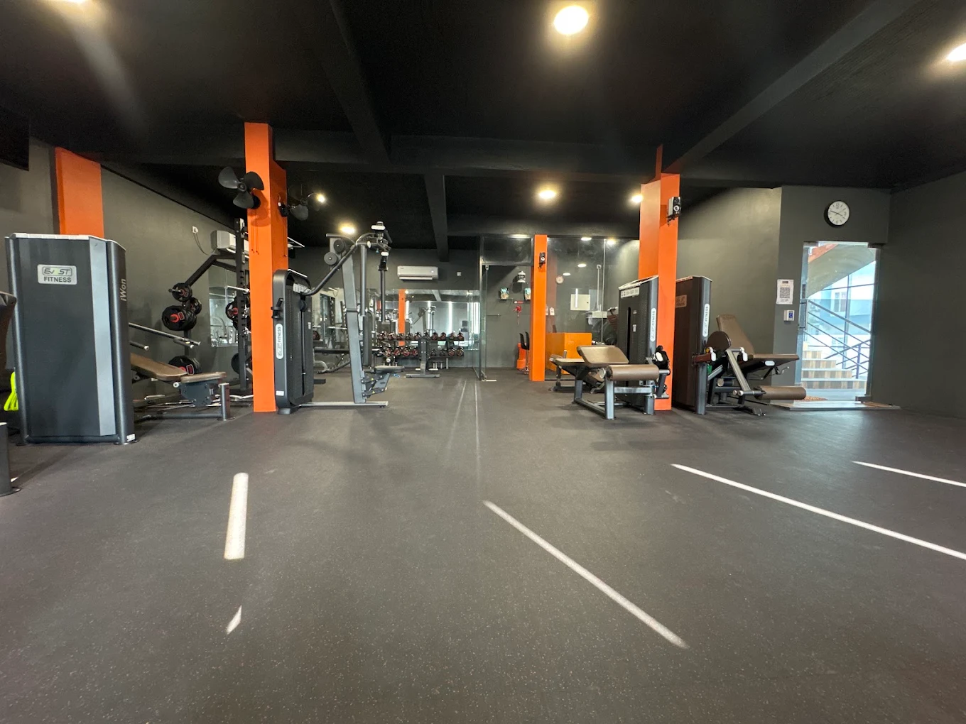 Modern Gym Floor & Machines Facility